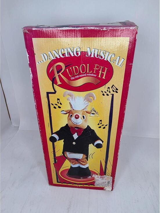 Other - NEW Vintage 1977 Animated Gemmy "Dancing Musical Rudolph" Figure Christmas